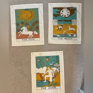 Sun, moon, and star tapestries